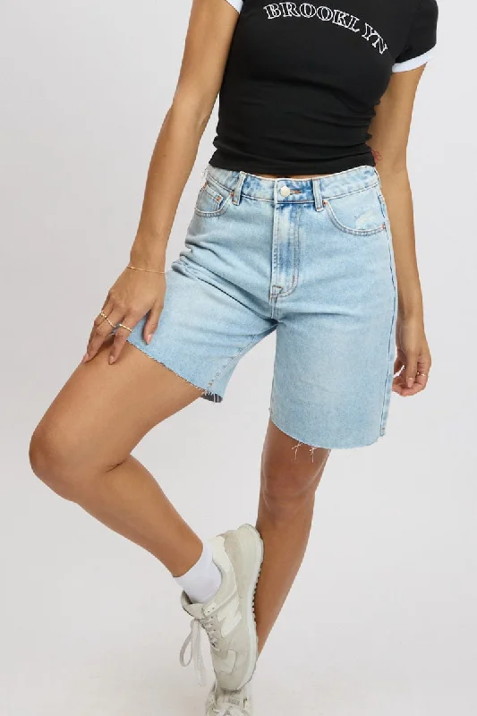 Fringe shorts – Shorts with fringe details at the hem for a boho or playful look.Denim Jorts Mid Rise