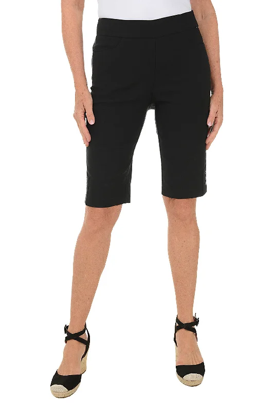 High-waisted shorts – Shorts that sit above the natural waistline for a flattering, elongating look.Petite Triple Grommet Hem Bermuda Short