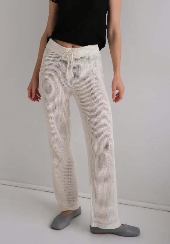 Miann & Co Womens - Murphy Crochet Knit Pants - Sorbet