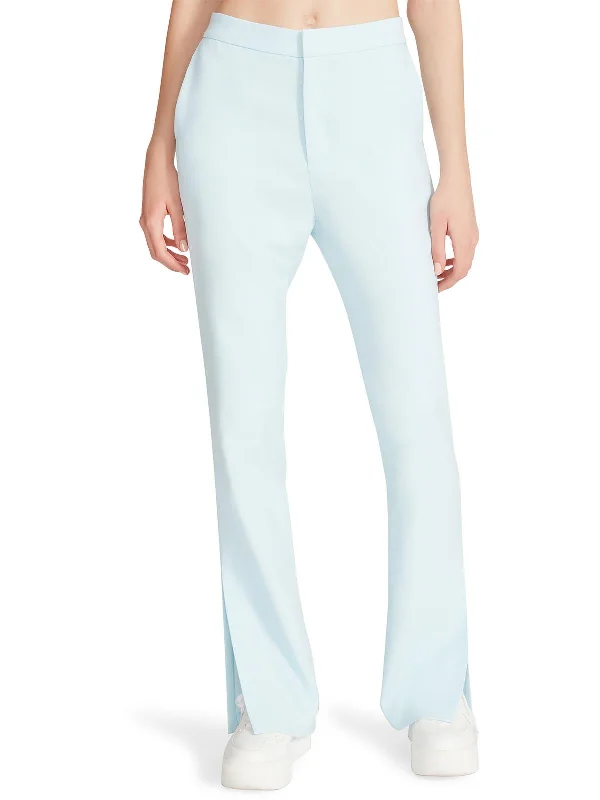 Spencer Womens Split Hem High Rise Flared Pants