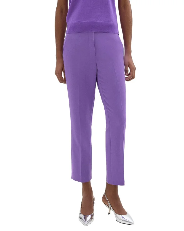 Theory High-Waist Slim Crop Pant