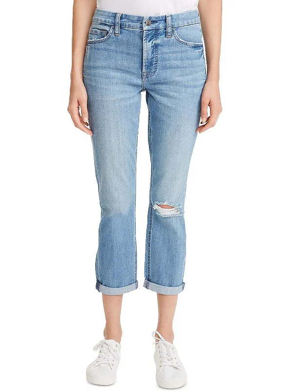 Womens Slimming High Rise Boyfriend Jeans