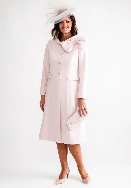 A-line dress – Dress that is fitted at the top and gradually flares out, creating an A-shape silhouette.Claudia C Stravin Sky Dress and Jacket, Pink