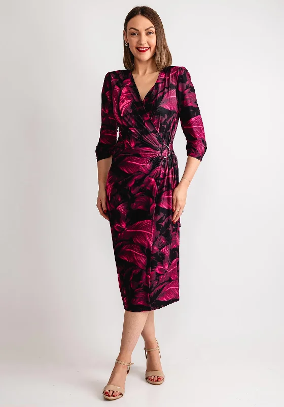 Empire waist dress – Dress with a high waistline, just under the bust, for a flattering silhouette.Coco Doll Gala Wrap Midi Dress, Pink