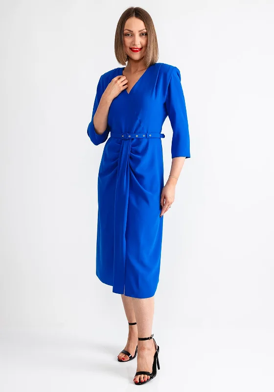 Slip dress – Simple, silky dress with spaghetti straps, resembling a slip, often worn casually or for evening wear.Coco Doll Jazz Belted Pencil Dress, Royal Blue