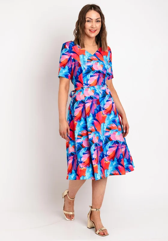 Midi dress – Dress that falls to the mid-calf, giving a balanced, modest, yet stylish appearance.Coco Doll Judy Floral Midi Dress, Multi