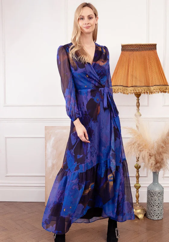 Shift dress – Loose, straight-cut dress that doesn't define the waist, offering a more relaxed fit.Hope and Ivy Veronique Floral V-Neck Wrap Dress, Purple