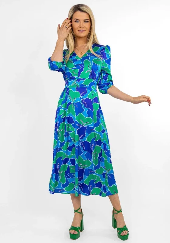 Maxi dress – Long dress that typically reaches the ankles or floor, offering a flowing and elegant look.Kate & Pippa Audrey Printed Maxi Dress, Blue