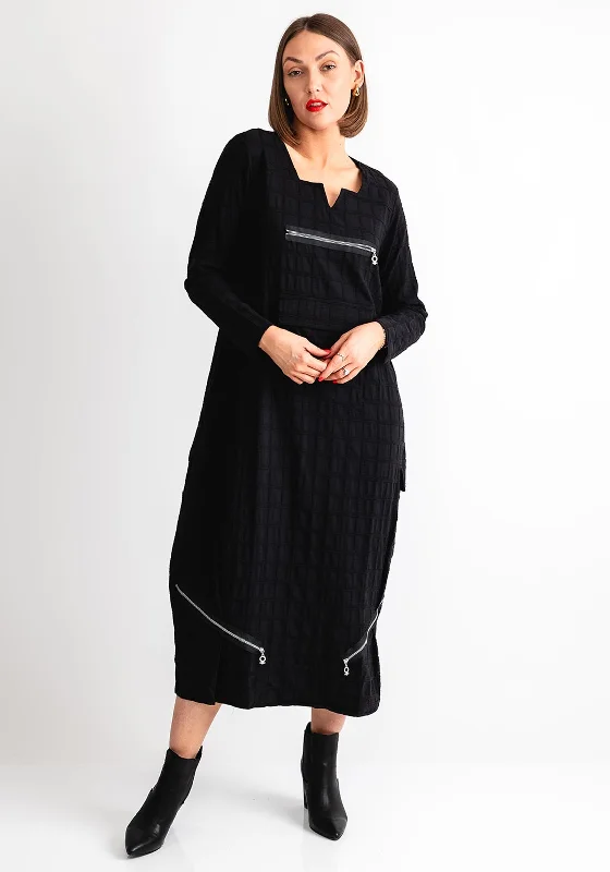 Mini dress – Short dress that usually ends above the knee, often casual or party wear.My Soul Grid Bubble Midi Dress, Black