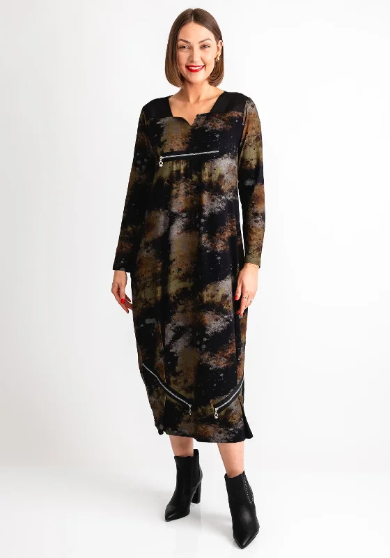 Halterneck dress – Dress with straps that tie around the neck, leaving the shoulders and back exposed.My Soul Zip Jersey Midi Dress, Multi-Coloured