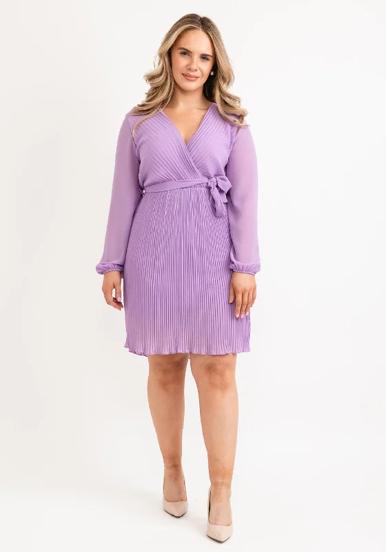 Midi skirt – Skirt that falls to the mid-calf, creating a more modest and elegant look.Seventy1 One Size Pleated Wrap Mini Dress, Lilac