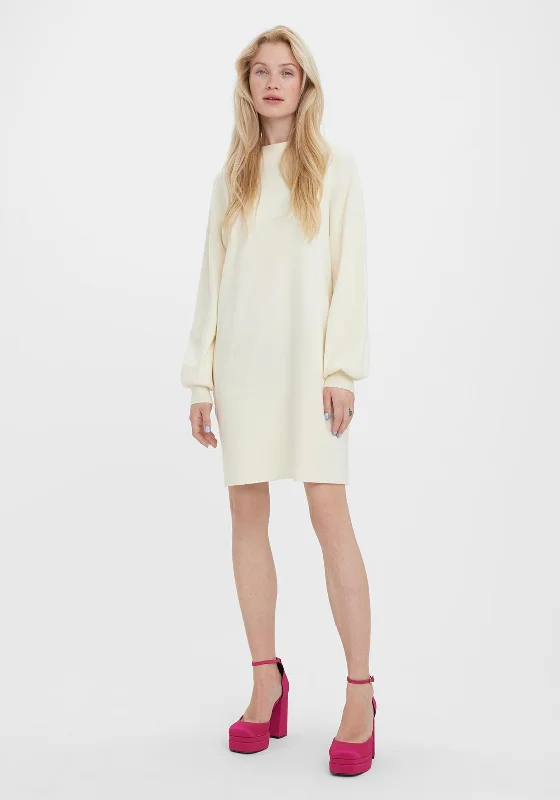 Tulle skirt – Skirt made from tulle fabric, typically voluminous and lightweight, often used for dressy or formal occasions.Vero Moda Nancy Funnel Neck Mini Jumper Dress, Birch