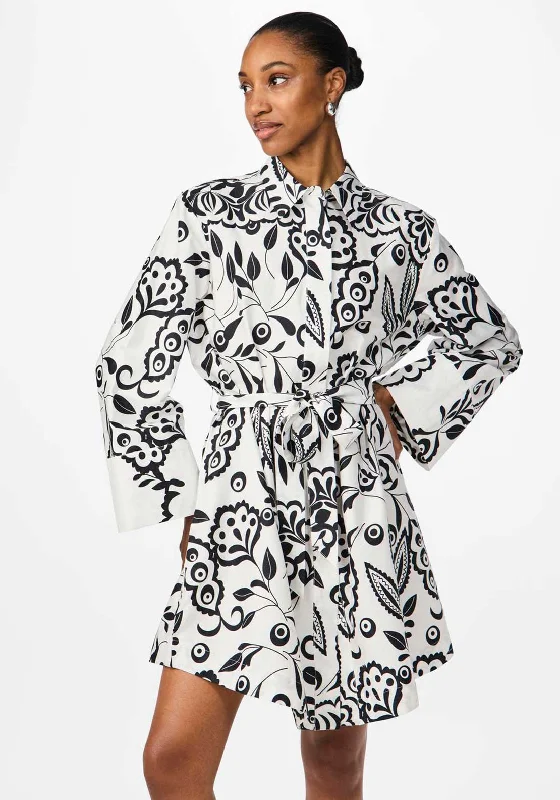 Maxi skirt – Skirt that reaches the ankles or floor, offering a long, flowing silhouette.Y.A.S Garden Print Mini Shirt Dress, Star White