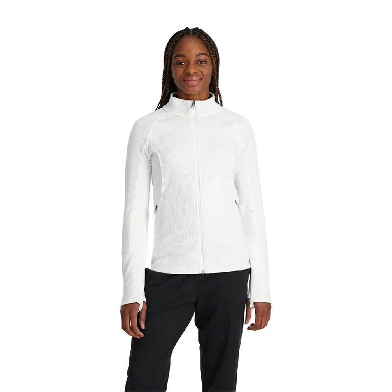 Reflective – Includes reflective elements for visibilityWomens Bandita Full Zip - White