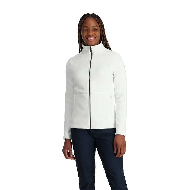 Military-inspired – Features like epaulets or button details that resemble military uniformsWomens Encore Full Zip - White