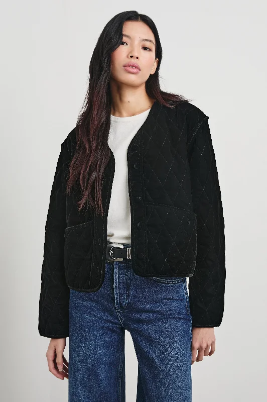 Padded – With extra filling for warmthKIKO JACKET - BLACK VELVET