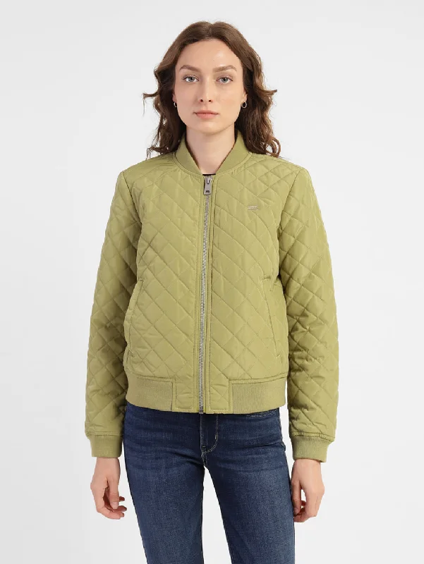 Fleece-lined – With soft fleece inside for warmthWomen's Quilted Collar Neck Jackets