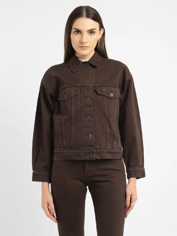 Windproof – Wind-resistantLevi's X Deepika Padukone 501 Originals Brown Jacket