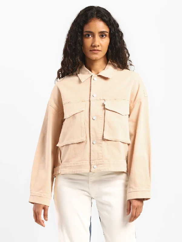 Quilted – Sewn in a pattern, often used for insulationLevi's x Deepika Padukone Cropped Utility Jacket