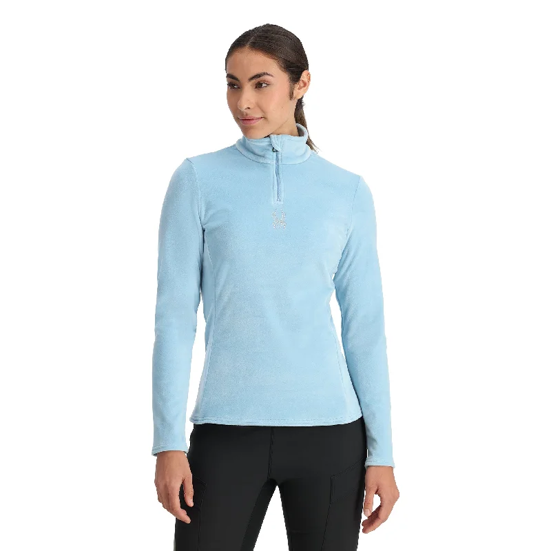 Zipper closure – With zippers, zip-upWomens Shimmer Bug Half Zip - Blue Drift