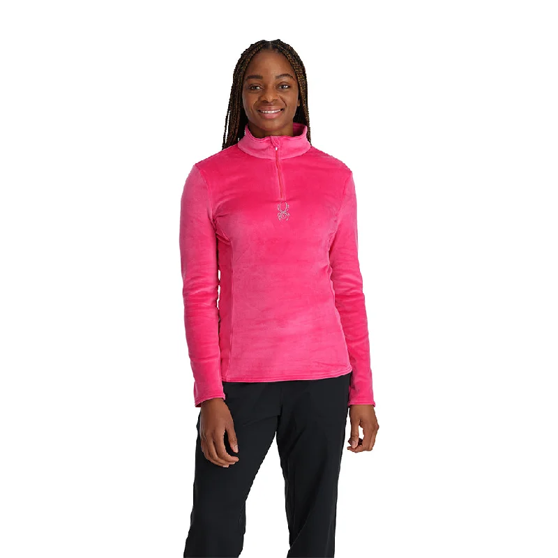 Zipper closure – With zippers, zip-upWomens Shimmer Bug Half Zip - Pink