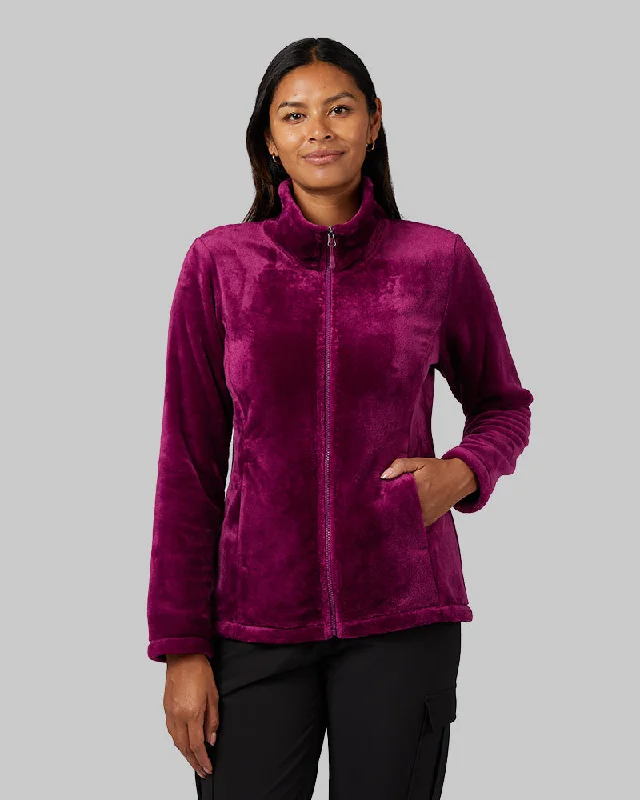 Down-filled – Filled with down feathers for insulationWOMEN'S LUXE FUR FULL-ZIP