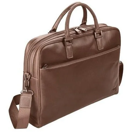 Adpel Rogatta 15.4" Leather Laptop Bag | Brown