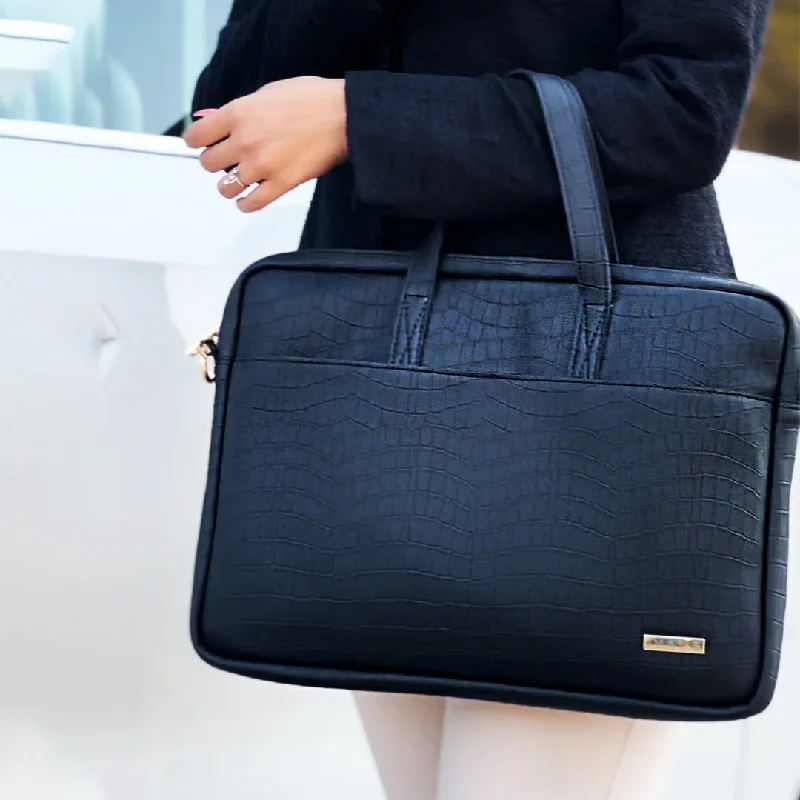 Stylish Navy Blue Unisex Laptop Bag