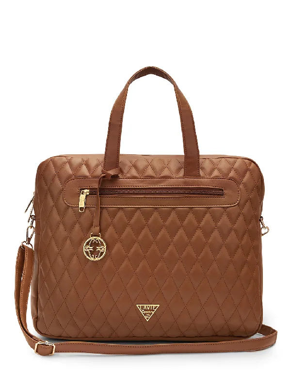 Lavie Signature Arizona Large Tan Womens Laptop Bag