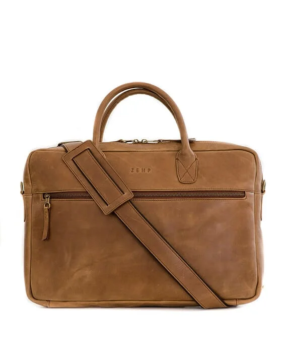 Zemp Milky Way 15″ Laptop Bag | Waxy Tan