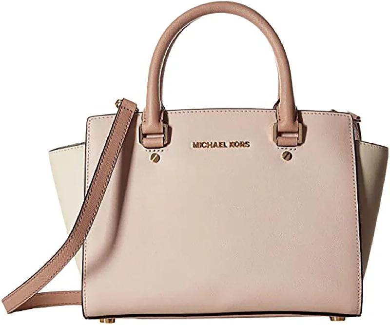 Michael Kors Women's SelmaTop Zip Satchel (Soft /Ecru/)