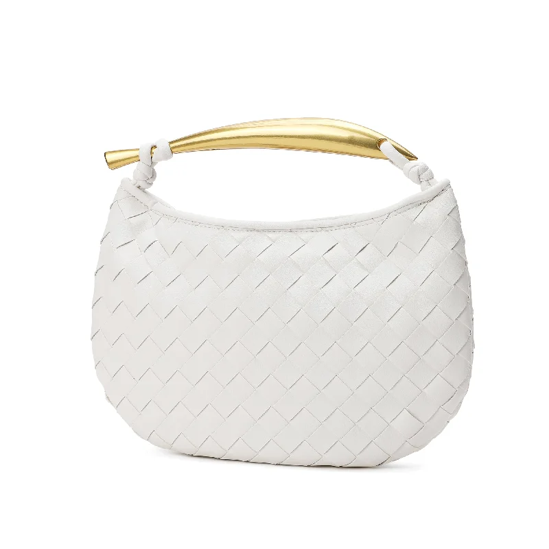 Tiffany & Fred Woven Leather Top-Handle Bag/Clutch