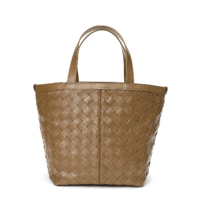 Tiffany & Fred Woven Leather Top-Handle/Shoulder Bag