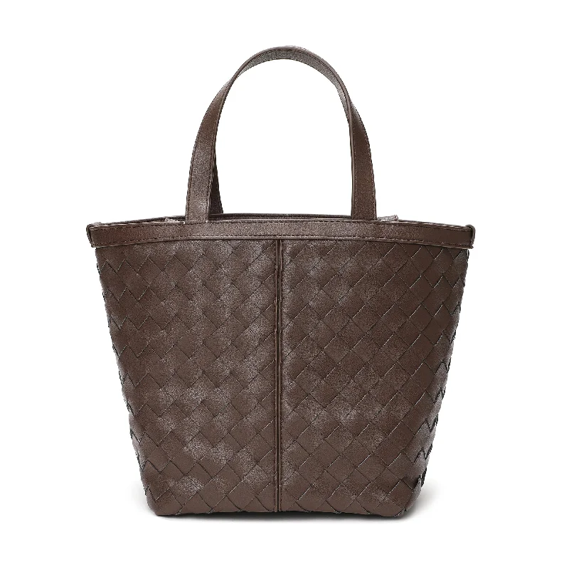 Tiffany & Fred Woven Leather Top-Handle/Shoulder Bag