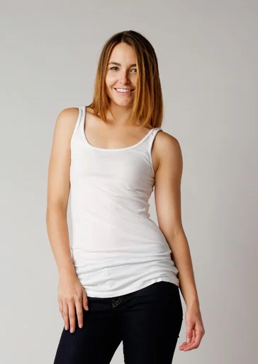 Cropped vest – Shortened length, typically above the waistBrooklyn Denim Co. Organic Cotton Scoop Neck Tank