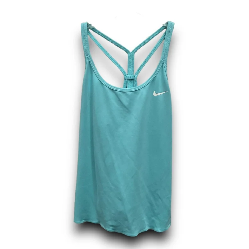 Button-up vest – Vest with buttons or a buttoned front closureBlue Athletic Tank Top Nike Apparel, Size S