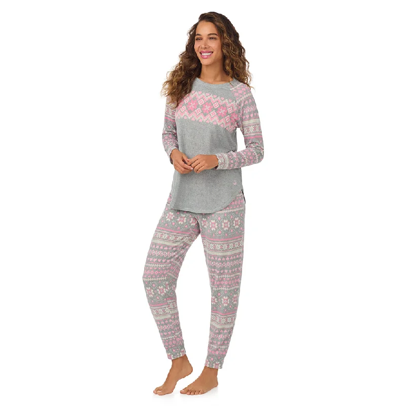 Down vest – Filled with down feathers for insulationBrushed Sweater Knit Long Sleeve Pajama Set