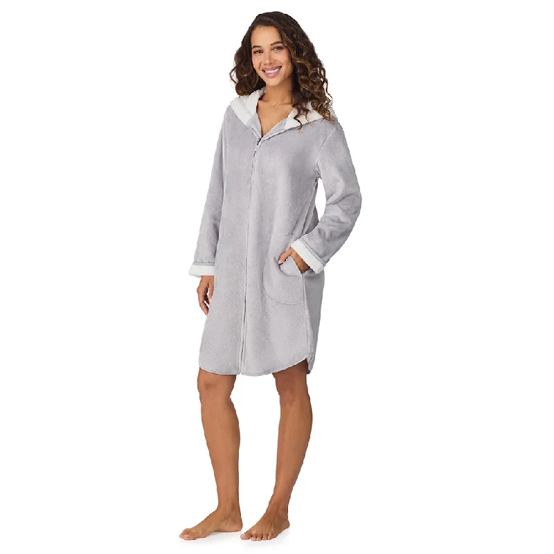 Hooded vest – Vest with an attached hood for extra warmth and styleChenille Zip Robe with Hood