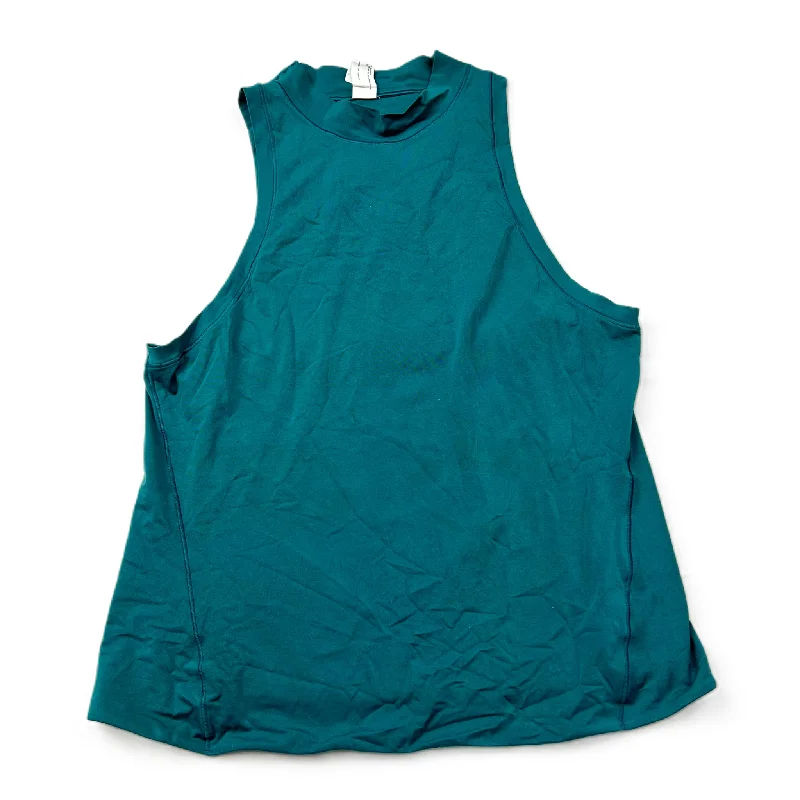 Zip-front vest – Vest with a front zipper closureGreen Athletic Tank Top By Lululemon, Size: L