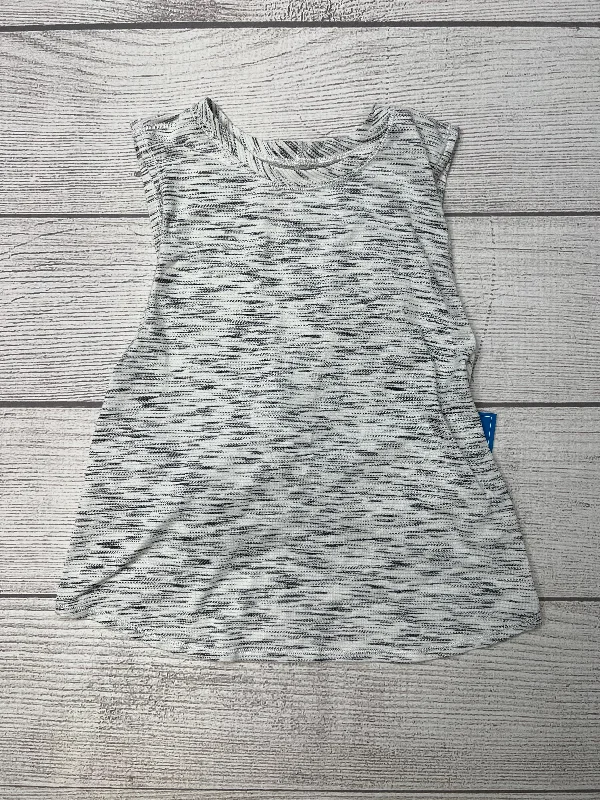 Belted vest – Vest with an attached belt to cinch at the waistGrey White Athletic Tank Top Lululemon, Size Xs