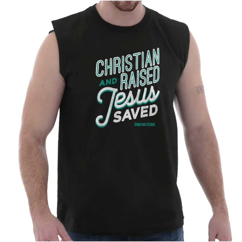 Quilted vest – Vest with a stitched pattern for texture and warmthJesus Saved Me Sleeveless T Shirt