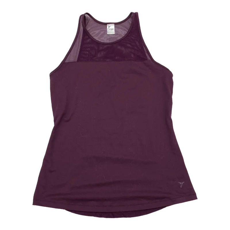 Mesh vest – Light, breathable vest made from mesh fabric, perfect for layering or workoutsPURPLE ATHLETIC TANK TOP by OLD NAVY Size:M