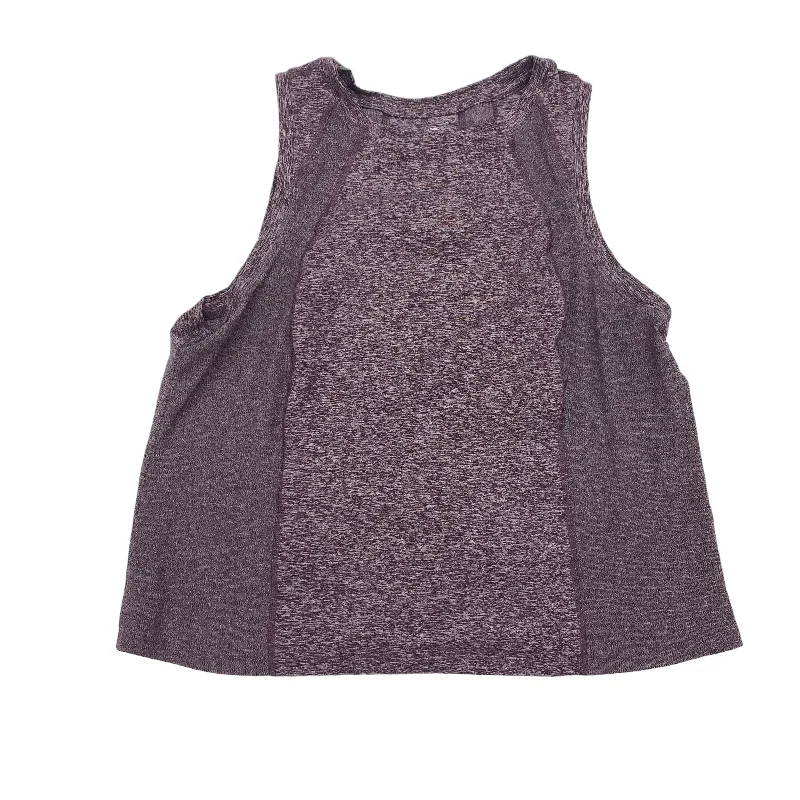 Cropped vest – Shortened length, typically above the waistPURPLE MEMBERS MARK ATHLETIC TANK TOP, Size L