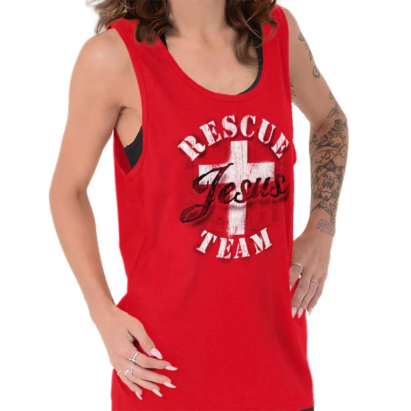 Belted vest – Vest with an attached belt to cinch at the waistRescue Team Tank Top