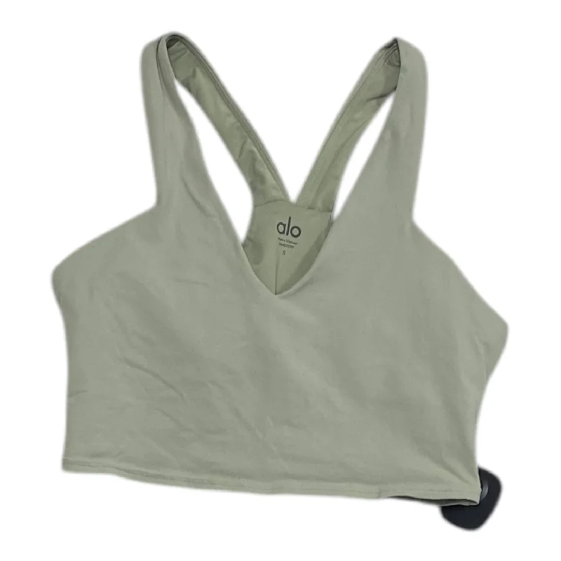 Wireless sports bra – Sports bra without underwire, offering more comfort and flexibility for a wide range of activities.Athletic Bra By Alo In Green, Size: S