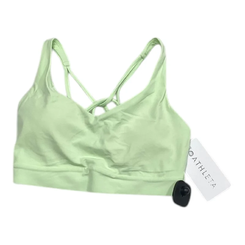 Vegan sports bra – Sports bra made from eco-friendly, cruelty-free materials, suitable for ethical consumers.Athletic Bra By Athleta In Green, Size: S