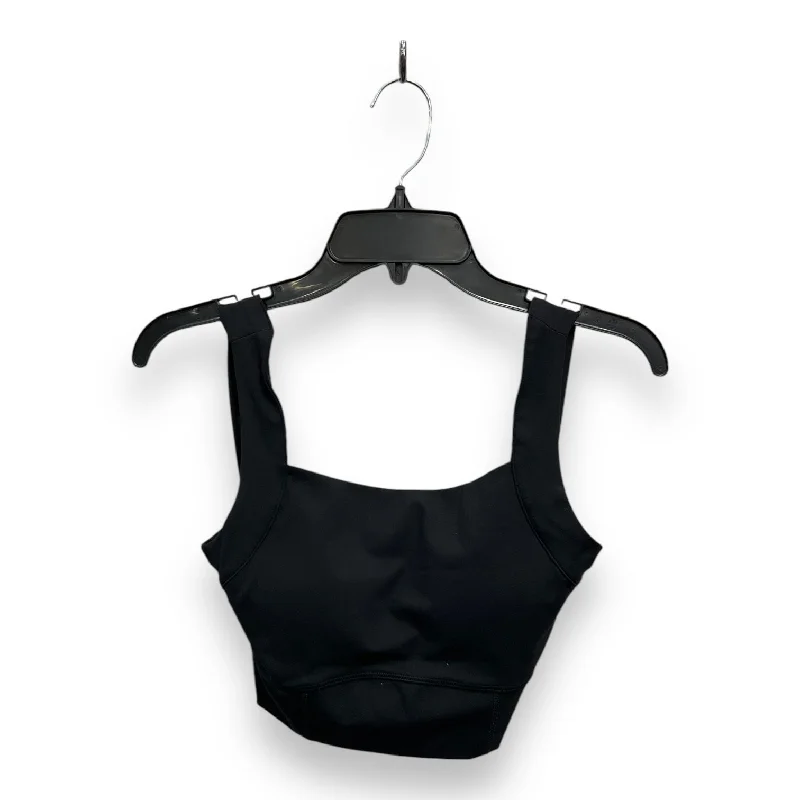 Racerback sports bra – Sports bra with a back design that features straps that meet in a "V" or "Y" shape, offering better shoulder mobility.Athletic Bra By Mono B In Black, Size: S