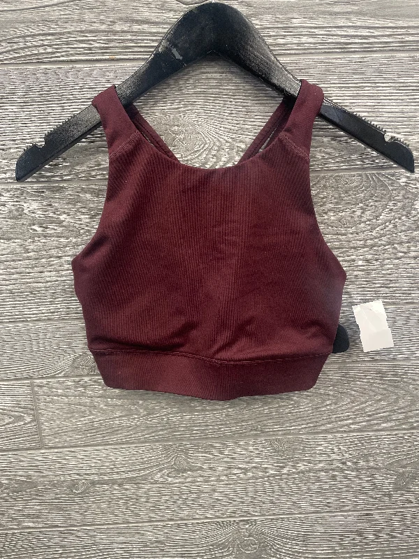 Sports bra with removable padding – Sports bra with padding that can be removed or adjusted for customized support and shape.Athletic Bra By Old Navy In Red, Size: S