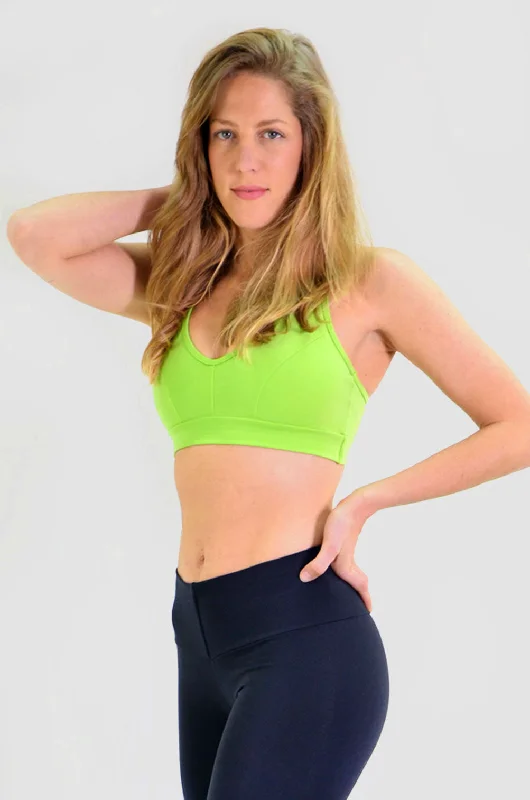 Maternity sports bra – Sports bra designed for pregnant women, offering extra support and flexibility for changing bodies.Ellie Bra - Green