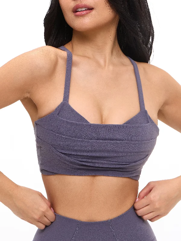 Vegan sports bra – Sports bra made from eco-friendly, cruelty-free materials, suitable for ethical consumers.Empire Sports Bra - Hush Berry